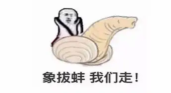  象拔蚌我们走是什么梗象拔蚌我们走是什么意思
