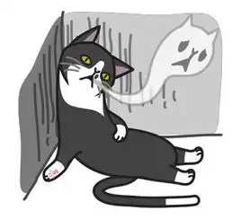  孤单的黑猫表情包