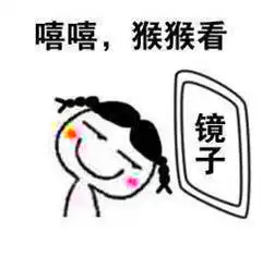  搞笑表情包镜子前帅到掉渣,摄像头前丑成狗