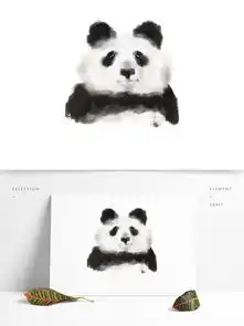  原创手绘仿真感可爱熊猫动物像素材图片素材psb格式下载其他大全