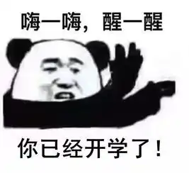  斗图表情包你已经开学了