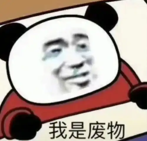  熊猫头表情包没用的我对女人没兴趣