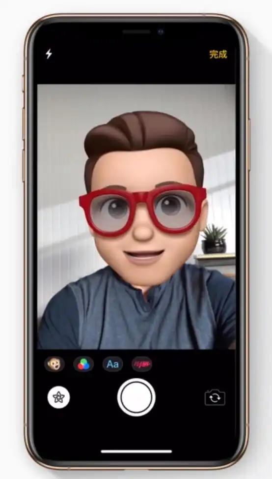  不一样的自拍照用iphone分享拟我表情或视频