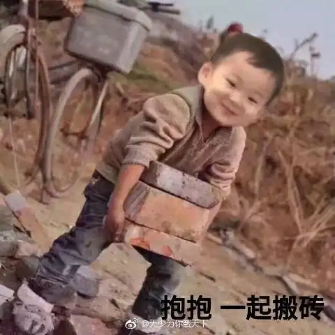 醒醒起来搬砖了表情包