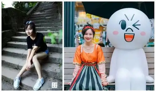  活动穿汉服前的我每张图都像表情包不如来参加汉服斗图大会