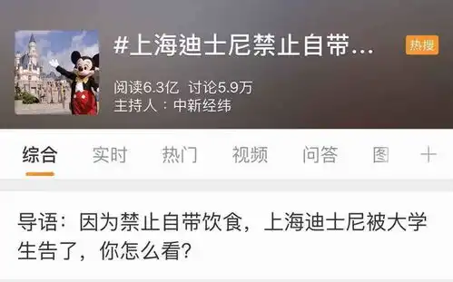  上海迪士尼不让带食物还翻包亚洲都这么规定的