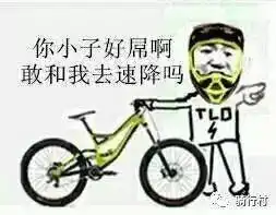  有一种欢乐,叫做自行车表情包哈哈哈