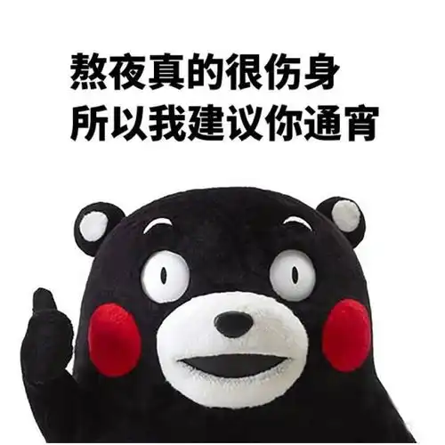  有没有关于睡觉熬夜表情包呀