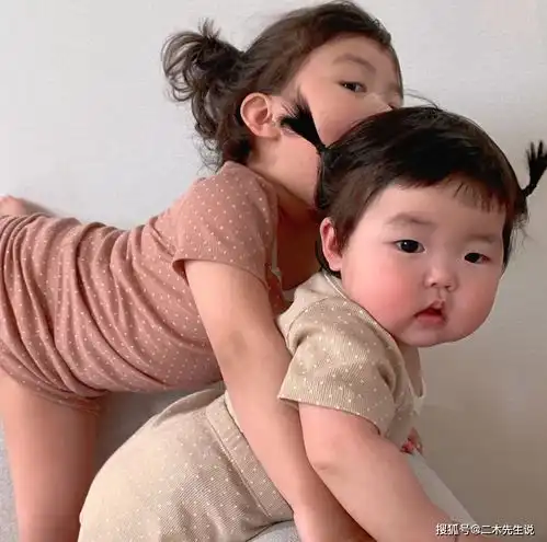  微信表情包女孩罗熙长大了带妹妹一起当模特圈了41w粉