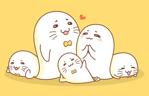  小海豹抱抱表情设计