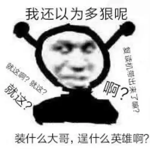  熊猫头表情包i我还以为你有多狠呢