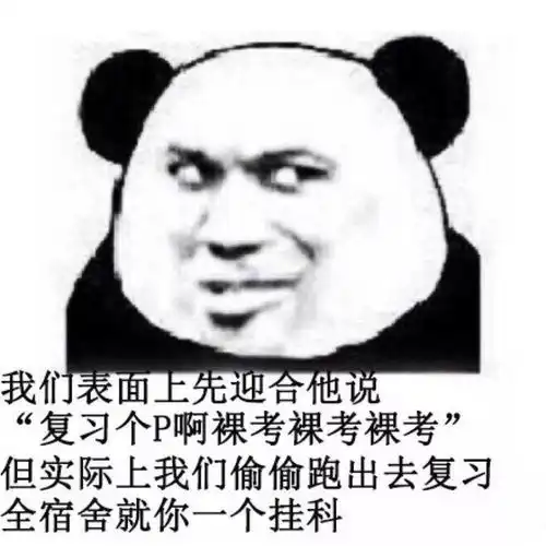  考试复习表情包