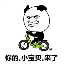  自行车表情包你的小宝贝来了