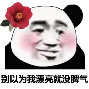  超可爱的熊猫头表情包回复爱你哦可聊天