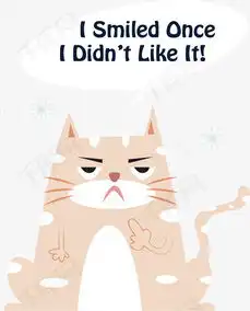  不高兴表情的卡通猫咪素材图片免费下载高清psd千库网图片编号9477554