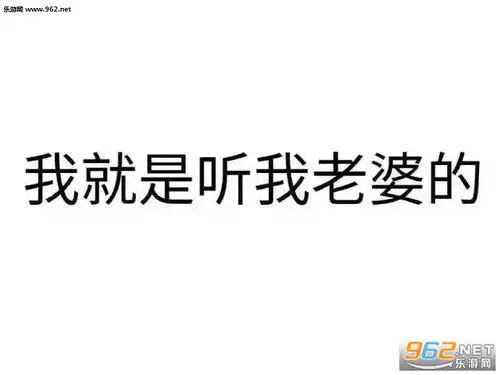  老婆说什么都是对的系列表情图片妻奴哄老婆专用文字图片表情包合集下载乐游网游戏下载