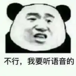  不要发表情包了,我要听语音