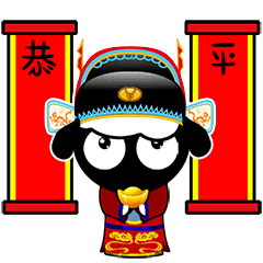  呆呆羊第一窝微信动漫表情设计
