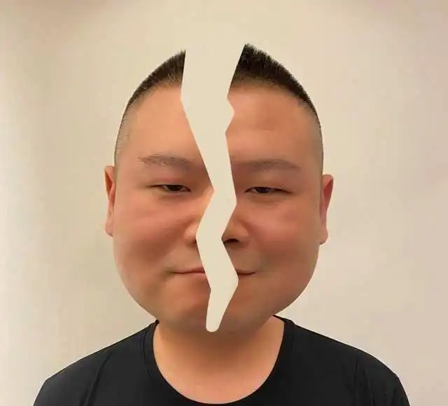  岳云鹏模仿新表情包,网友心灵手巧,修复裂开小岳岳画面搞笑